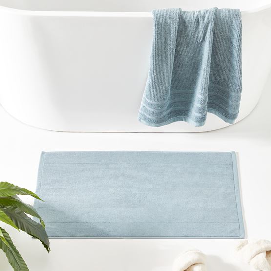 Flinders Towel Sea Blue Bath Mat