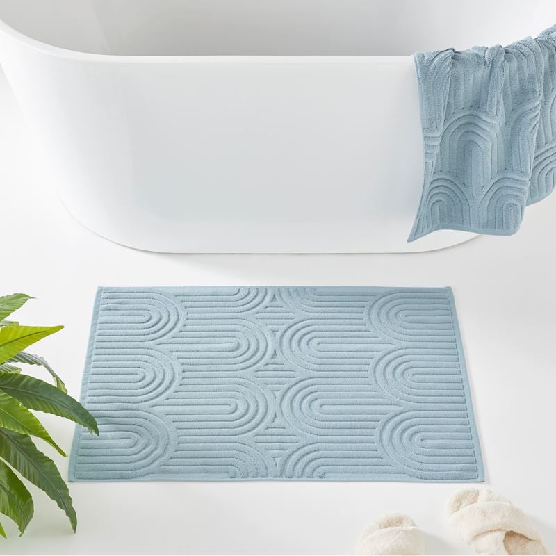 Archie Sea Blue Marle Towel Range