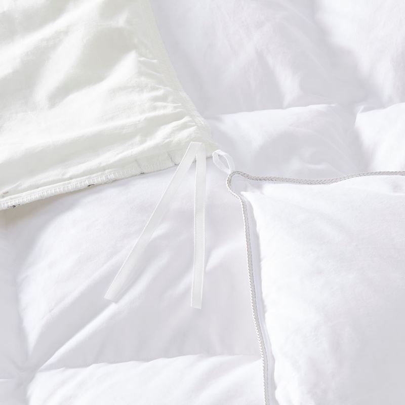 600TC Bamboo Cotton White Quilt Cover Separates