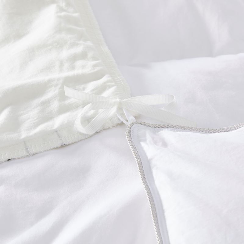 Vintage Washed Linen Linen Ruffle Quilt Cover Separates