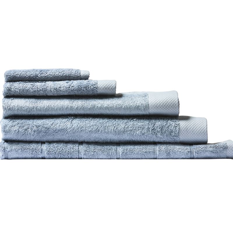 Navara French Blue Solid Cotton Bamboo Towel Range