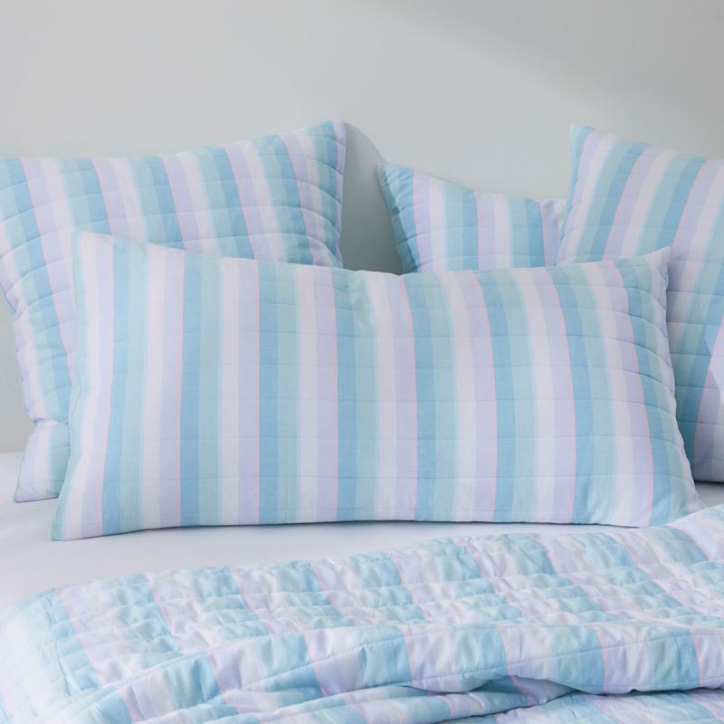 Cheerful Stripe Sorbet Quilted Pillowcases