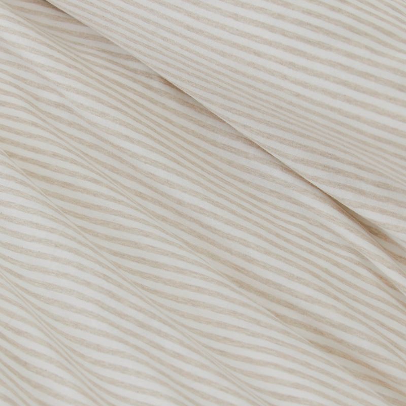 Ultra Soft Jersey Natural Stripe Quilt Cover Set