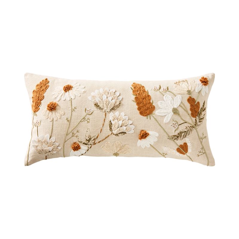 Mable Natural Floral Cushion