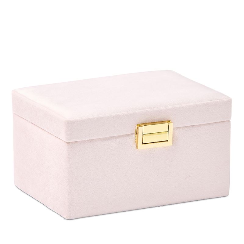 Velvet Pink Floral Jewellery Box