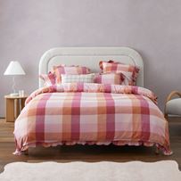 Ruffle Toffee Flannelette Quilt Cover Set + Separates