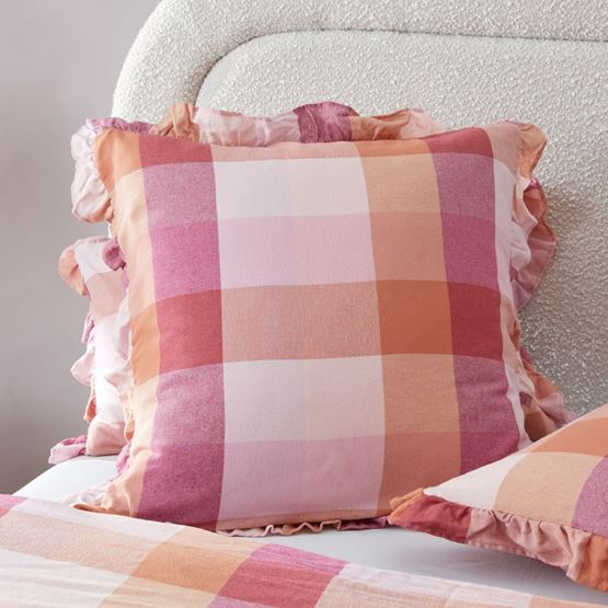 Ruffle Toffee Flannelette Pillowcases