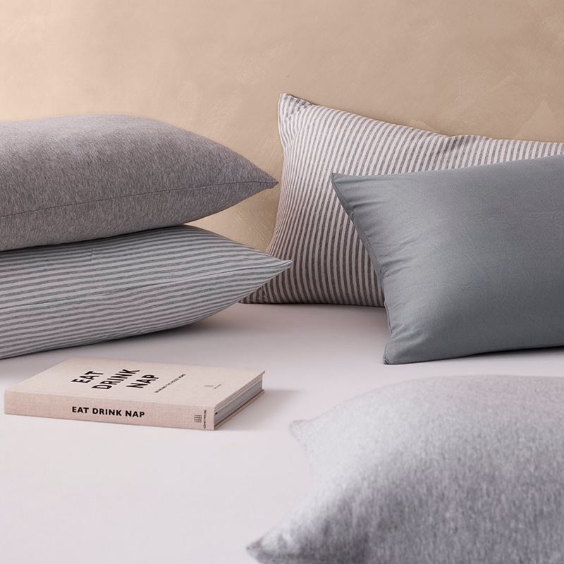 Ultra Soft Jersey Grey Marble Pillowcase