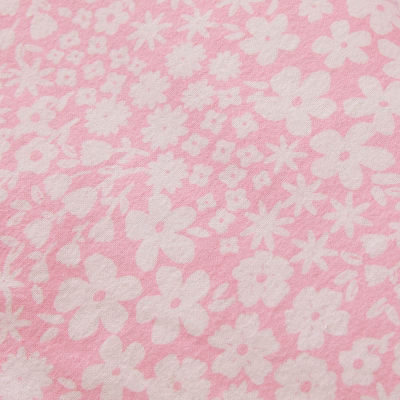 Polly Floral Pink Flannelette Cot Quilt Cover Set