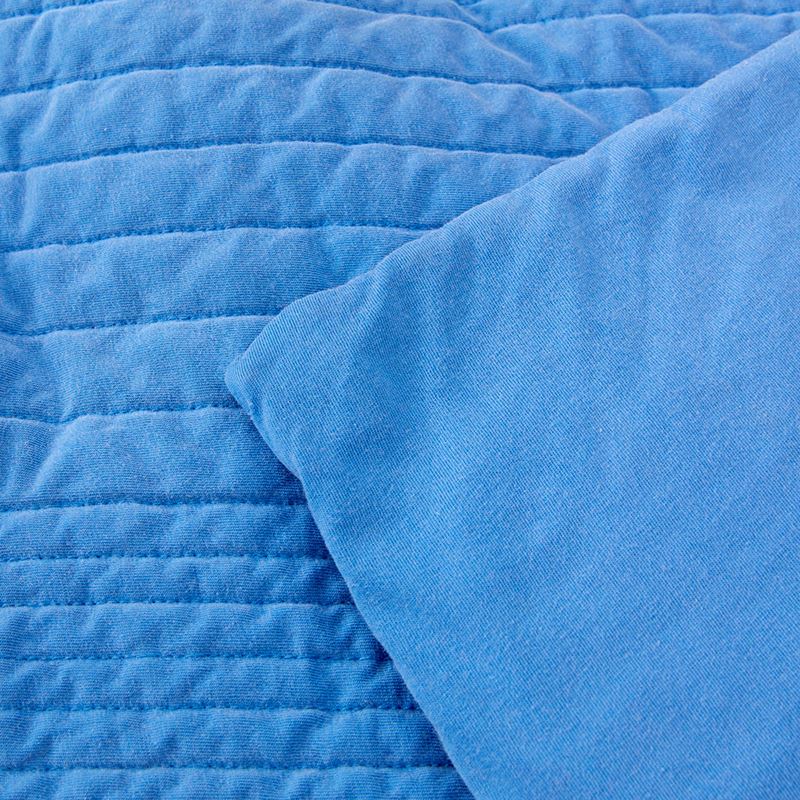 Danny Denim Prewashed Quilted Jersey Cot Quilt Cover Set
