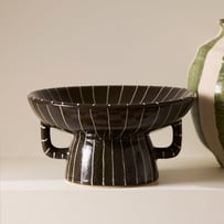 Paloma White & Black Footed Bowl