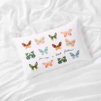 You Make My Heart Flutter Text Pillowcase