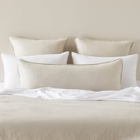 Vintage Washed Linen Linen Bolster Pillowcase