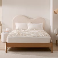 Vintage Washed Linen Coconut Sheet Set