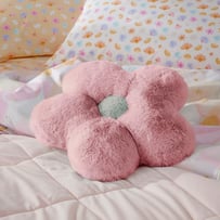 Frankie Multi Flower Faux Fur Shaped Cushion