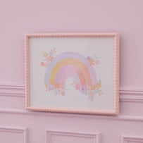 Rainbow Floral Wall Art