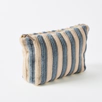 Greenwich Sea Blue Stripe Cosmetic Bag