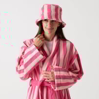 Whitehaven Pink Terry Textured Bucket Hat