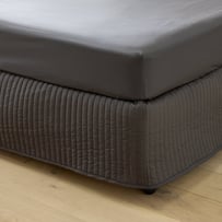 Fresh Coal Quilted Valance