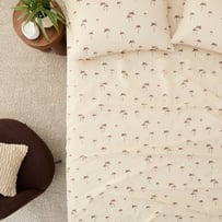 Mini Palm Printed Percale Sheet Set