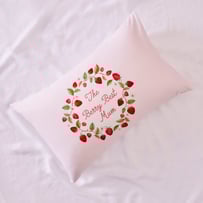 Mothers Day Berry Best Mum White Text Pillowcase