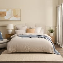 Ultra Soft Jersey Oat Marle Quilt Cover Separates