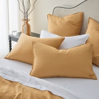 Vintage Washed Linen Wheat Pillowcase