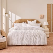 Archie White Tufted Quilt Cover Separates