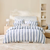 Oliver Navy Quilt Cover Set + Separates