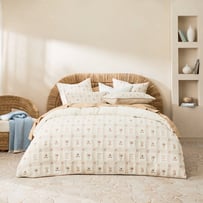 Solana Natural Quilted Quilt Cover Separates