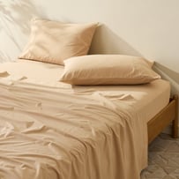 Stonewashed Cotton Sesame Sheet Separates