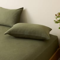 Ultra Soft Jersey Olive Pillowcases