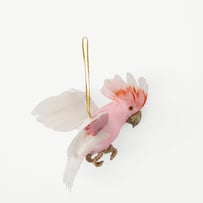 Christmas Flock Pink Major Mitchell Fly Decoration