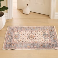 World's Softest Blue Haze Washable Indoor Mat