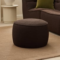 Norway Chocolate Boucle Ottoman