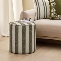 Soli Forest Stripe Ottoman