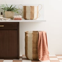 Nalu White Home Storage Baskets