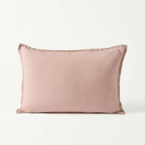 Belgian Nude Pink Vintage Washed Linen Long Cushion