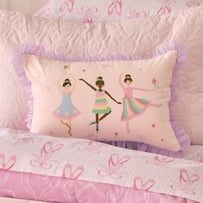 Ballet Dancers Cream Cushion