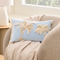 Kaia Cashmere Blue Velvet Cushion