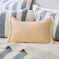 European Collection Elio Cappuccino & White Cushion