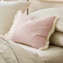 European Collection Elio Light Lilac & Chocolate Malt Cushion