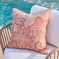 Leopard Palm Outdoor Cushion