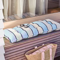 Lorne Blue Outdoor Terry Bench Seat Cushion