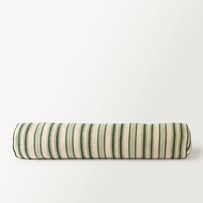 Marion Stripe Green Bolster Cushion