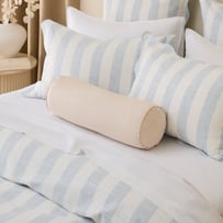 Belgian Vintage Washed Linen Linen Bolster Cushion