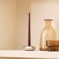 Aluma Burgundy Taper Candles Pack of 3