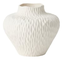 Drift White Round Vase