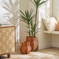 Nalu Natural & Ginger Woven Pot