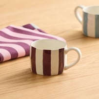 Stripe Burgundy Mug